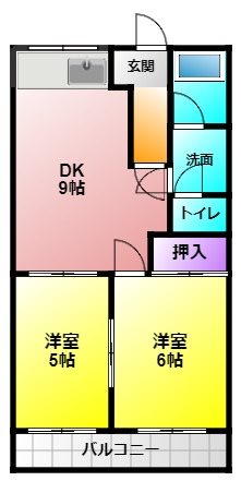 パークハイツ 102号室 間取り