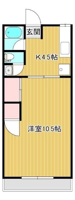 パステルⅡ 202号室 間取り
