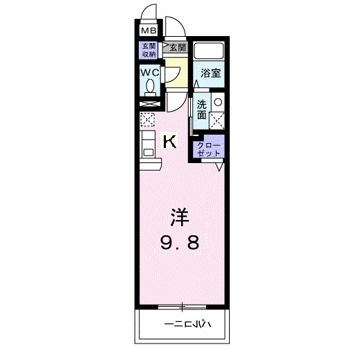 イーストワン 108号室 間取り