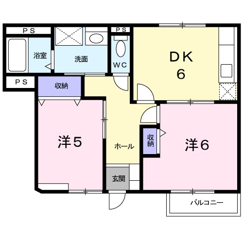 ステージアⅡ 102号室 間取り