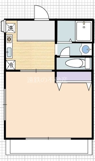 セレネハイツ West 2号室 間取り