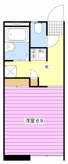 Beryl2 203号室 間取り