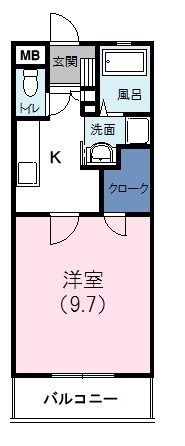 ポルト 303号室 間取り