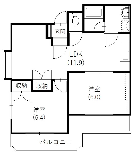 メゾンアルカディア 101号室 間取り