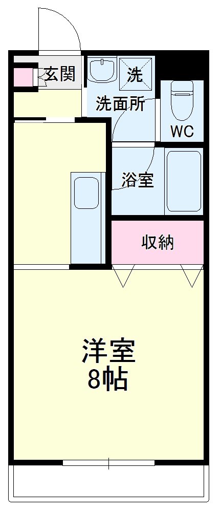 オリオンアパートメント 418号室 間取り