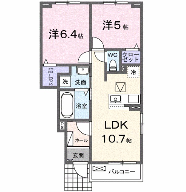 マホラ　Ⅰ 105号室 間取り