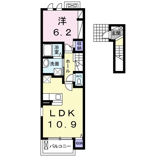 ヒルグランデ 207号室 間取り