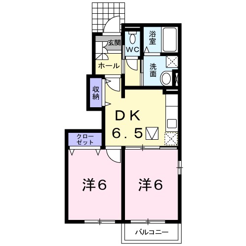 ヴィオラ　Ｕ 101号室 間取り