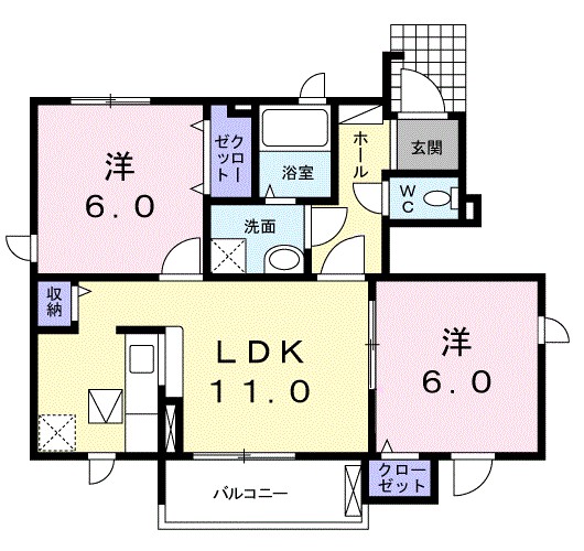 シャルマンⅤ 101号室 間取り