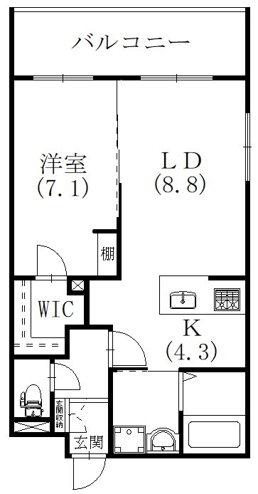 (仮称）菊川市加茂_第2ドゥプランニングマンション 402号室 間取り