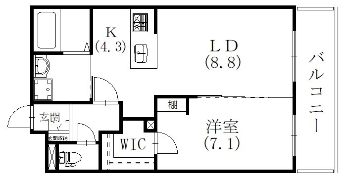 (仮称）菊川市加茂_第2ドゥプランニングマンション 404号室 間取り