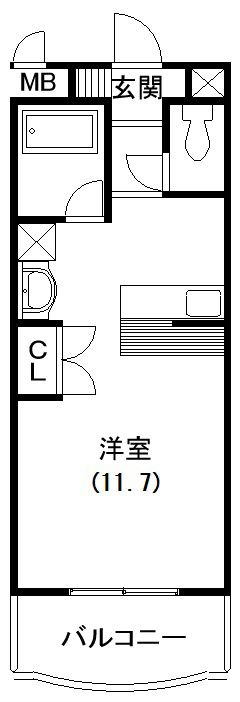 テノン元浜 202号室 間取り