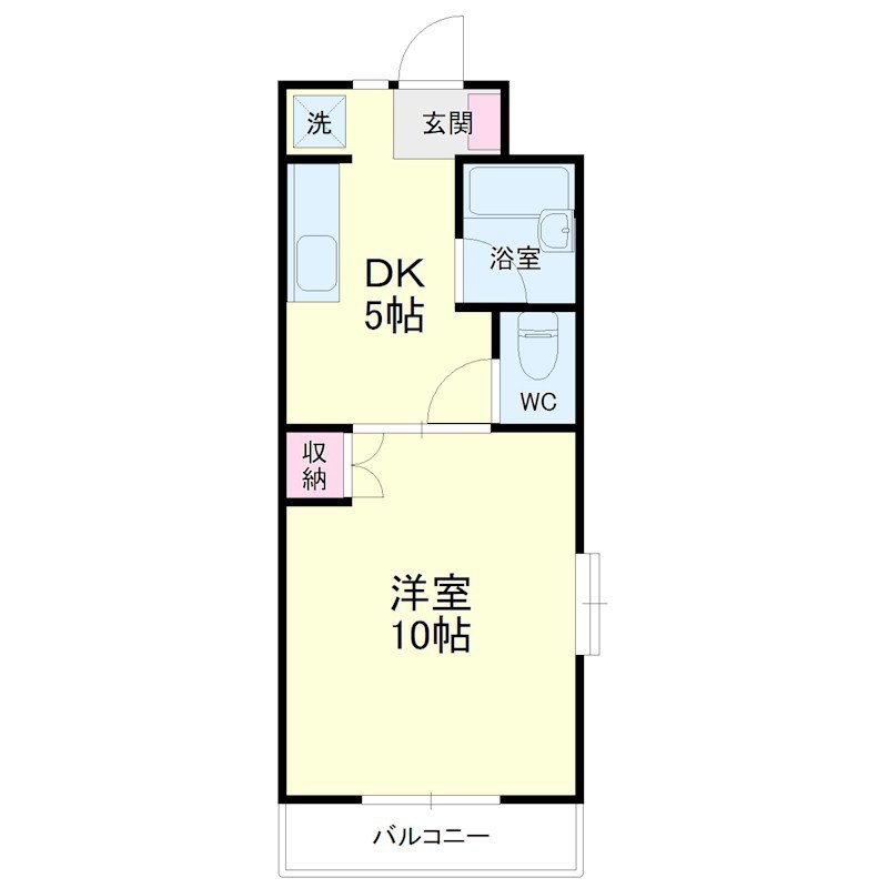 クラストピア 201号室 間取り