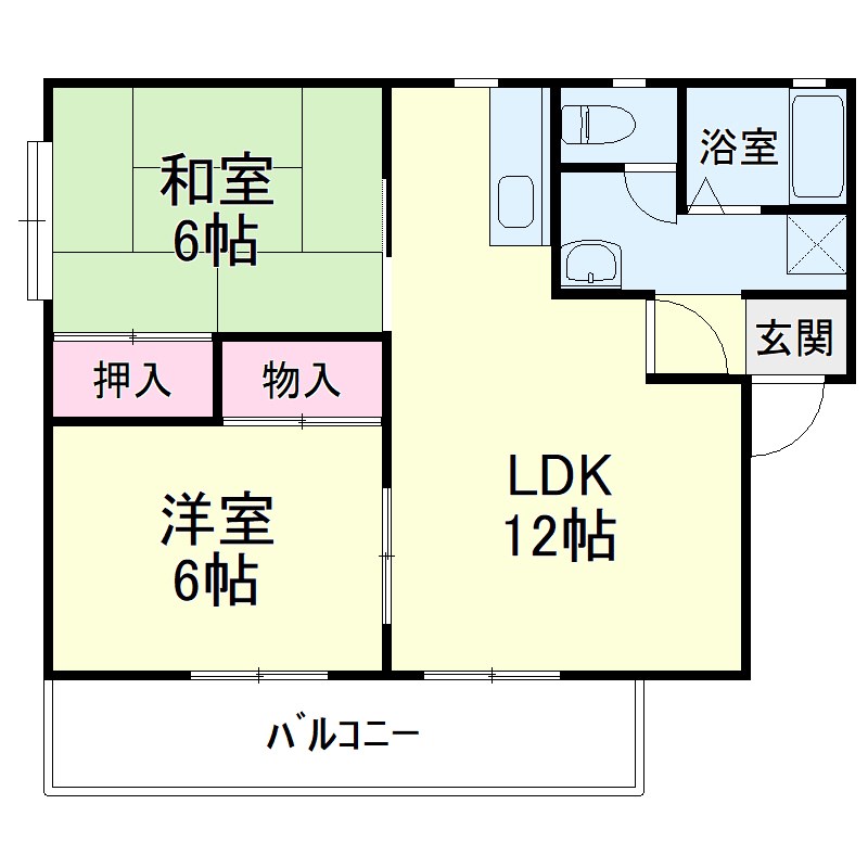 サニーメゾン 201号室 間取り