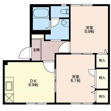 ライフコーポむらかみ 103号室 間取り