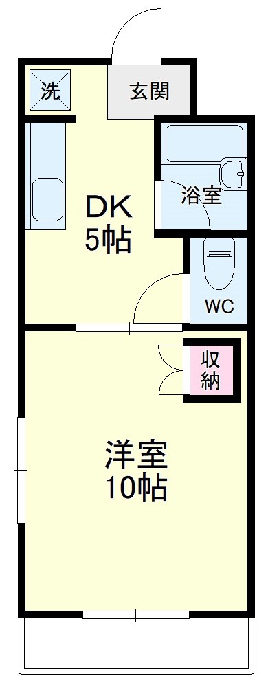 クラストピア 406号室 間取り