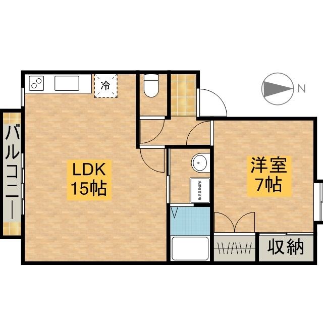 メゾンアントレーブA 101号室 間取り