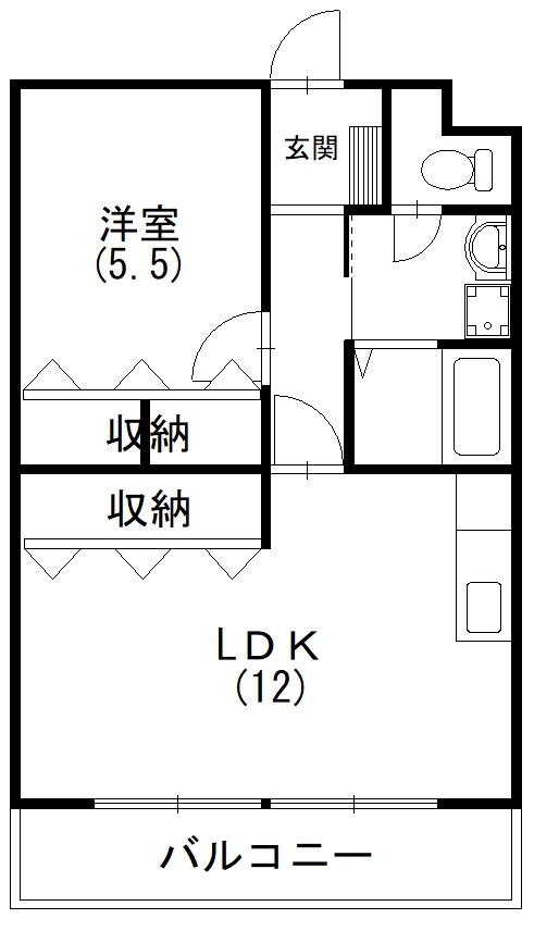 マンション沖之苑 301号室 間取り