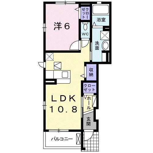 パーチェ 101号室 間取り