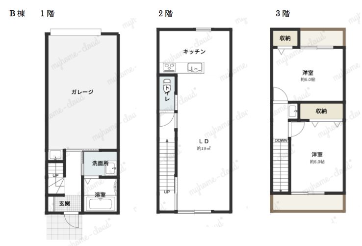 ガレージハウスGingaExpress B号室 間取り