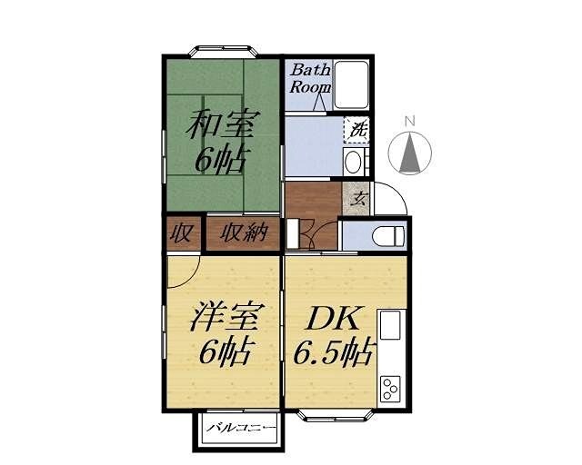 メゾンエスポワールⅡ 102号室 間取り