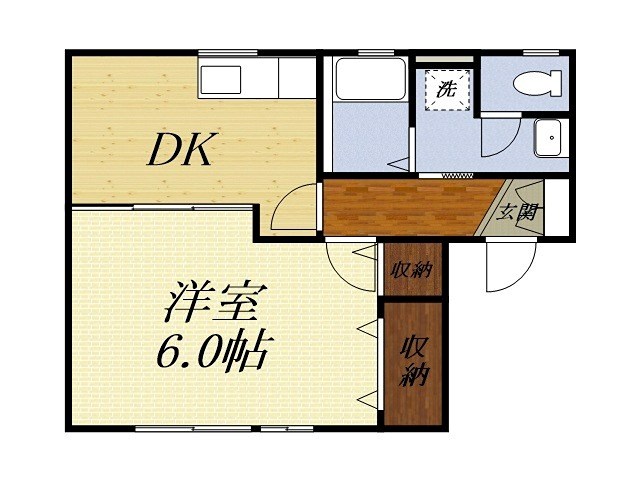 ライラックA 103号室 間取り