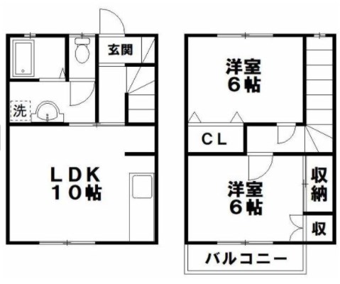 ホウリネスⅡ 2号室 間取り