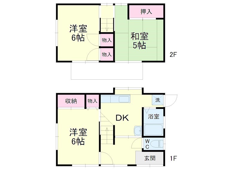 鴨江2丁目借家 間取り