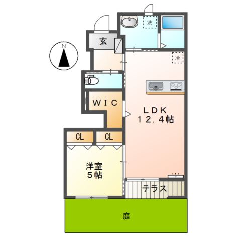 クレッセント若林Ｃ 間取り