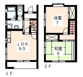 コスモ98 B-1号室 間取り