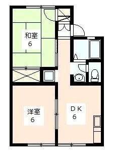 第２コンチェルト　C 102号室 間取り