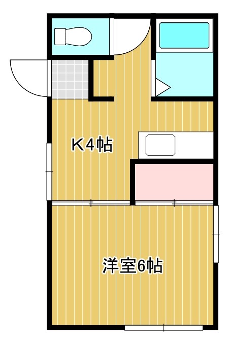 ジュネスハイム 201号室 間取り