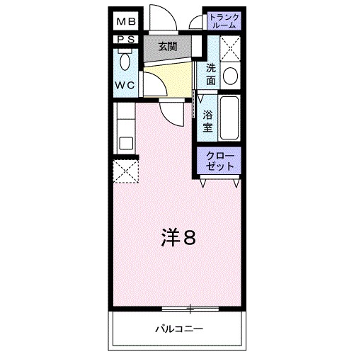 エレガンテフィールドⅠ 203号室 間取り