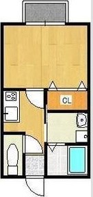 クリスタルⅡ 201号室 間取り