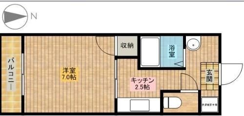 レイクルイーズ 402号室 間取り