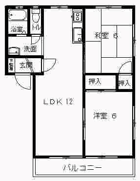 ピースフルハイム 202号室 間取り
