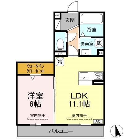 シリウス 203号室 間取り
