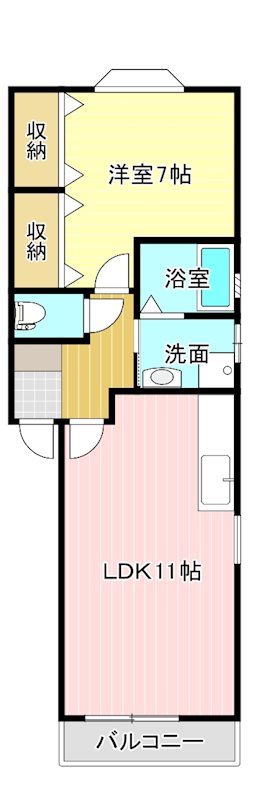 Ｎコープ N-3号室 間取り