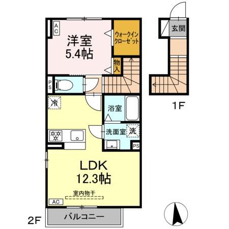ステラ 203号室 間取り