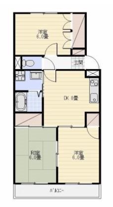 サニーコート高丘 308号室 間取り