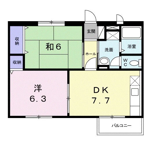 ピュアアネックス 205号室 間取り