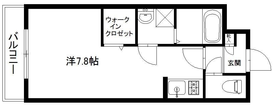 フレッシュタウンSUGIMOTO 402号室 間取り