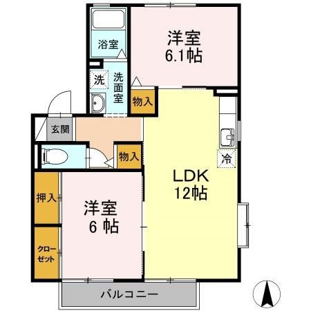 Ｍ’Ｓハウス 101号室 間取り