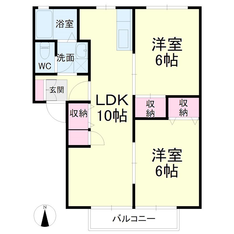 プライム21 103号室 間取り