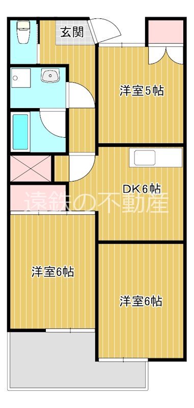 城之崎山王ハイツA 間取り