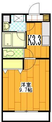 パルティール 305号室 間取り