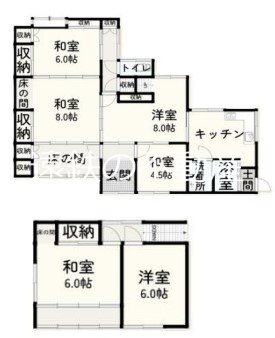 富塚の一軒家 間取り
