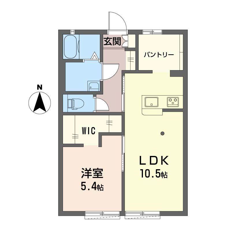 ブラセール加茂 A102号室 間取り
