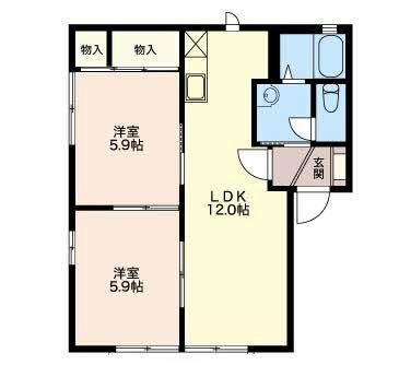 ウィステリア菊川 C101号室 間取り