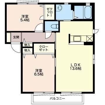 ピア　グリーン 202号室 間取り